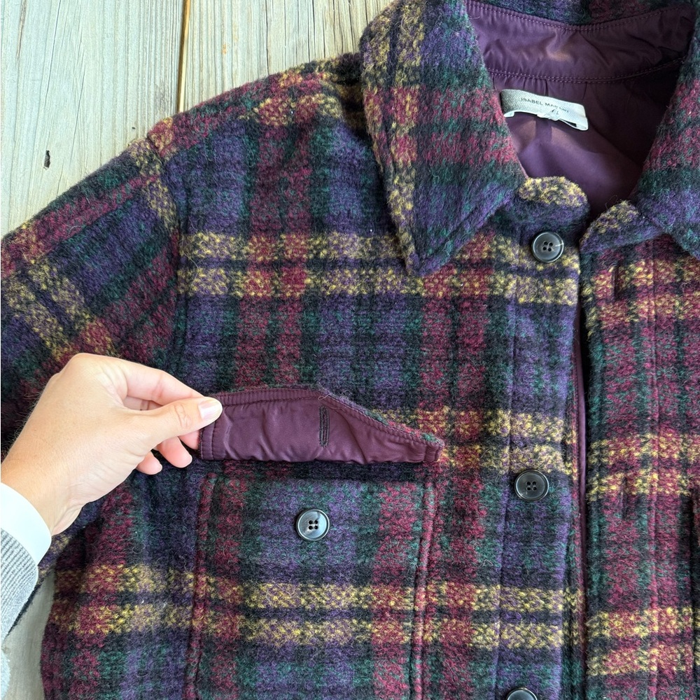 Isabel Marant Men’s Multicolor Plaid Jacket - Picture 2 of 6